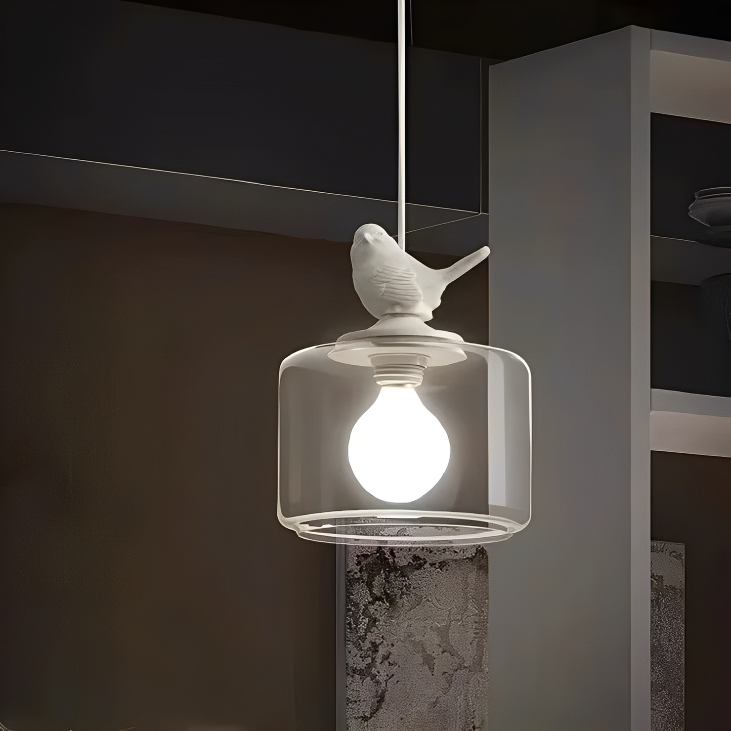 Aurel – Designer-Vogel-Hängeleuchte