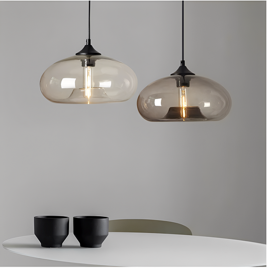 Elias – Nordische Glas-Pendelleuchte im Loft-Stil