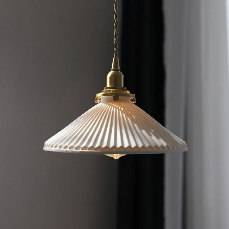 Keramiklampe im japanischen Stil