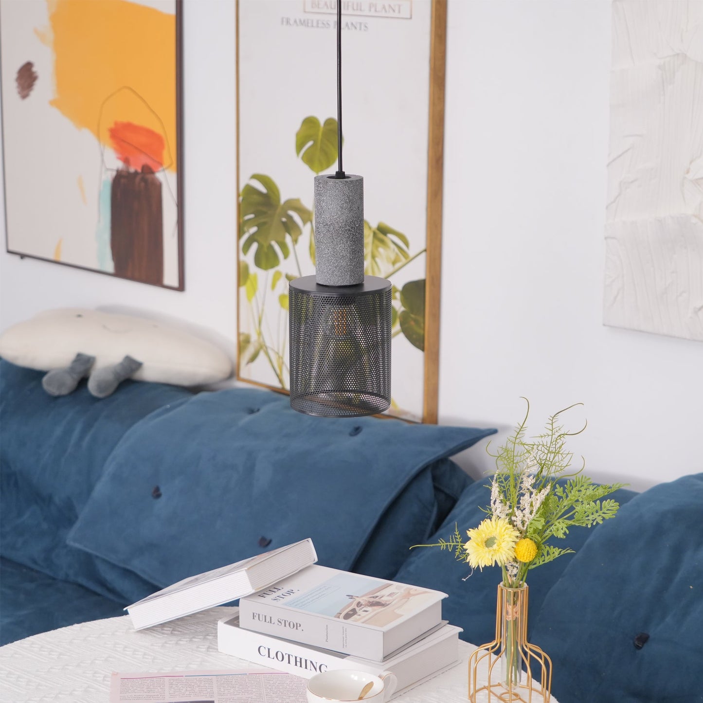 Owen – Industrielle Beton-Pendelleuchte