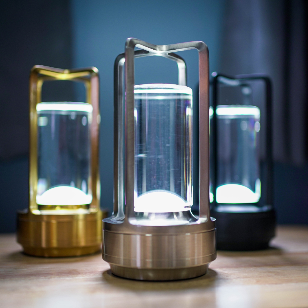 LumaCrystal – LED-Kristalllampe mit Funkel-Effekt