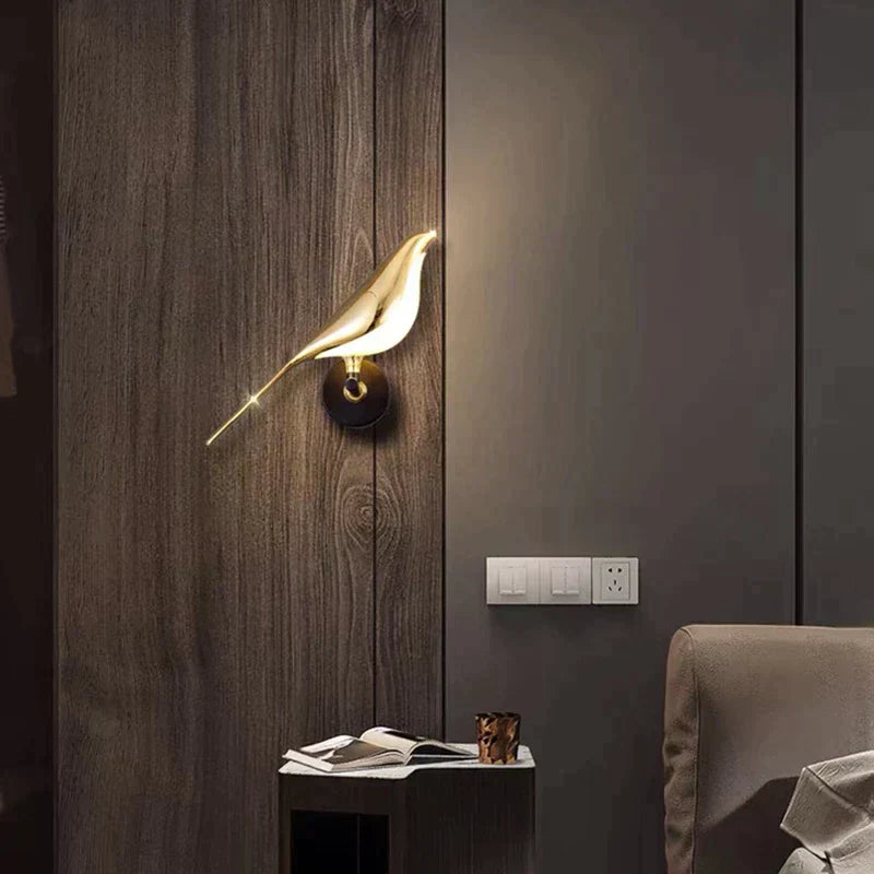 Vogelförmige Wohnzimmer-Wandlampe