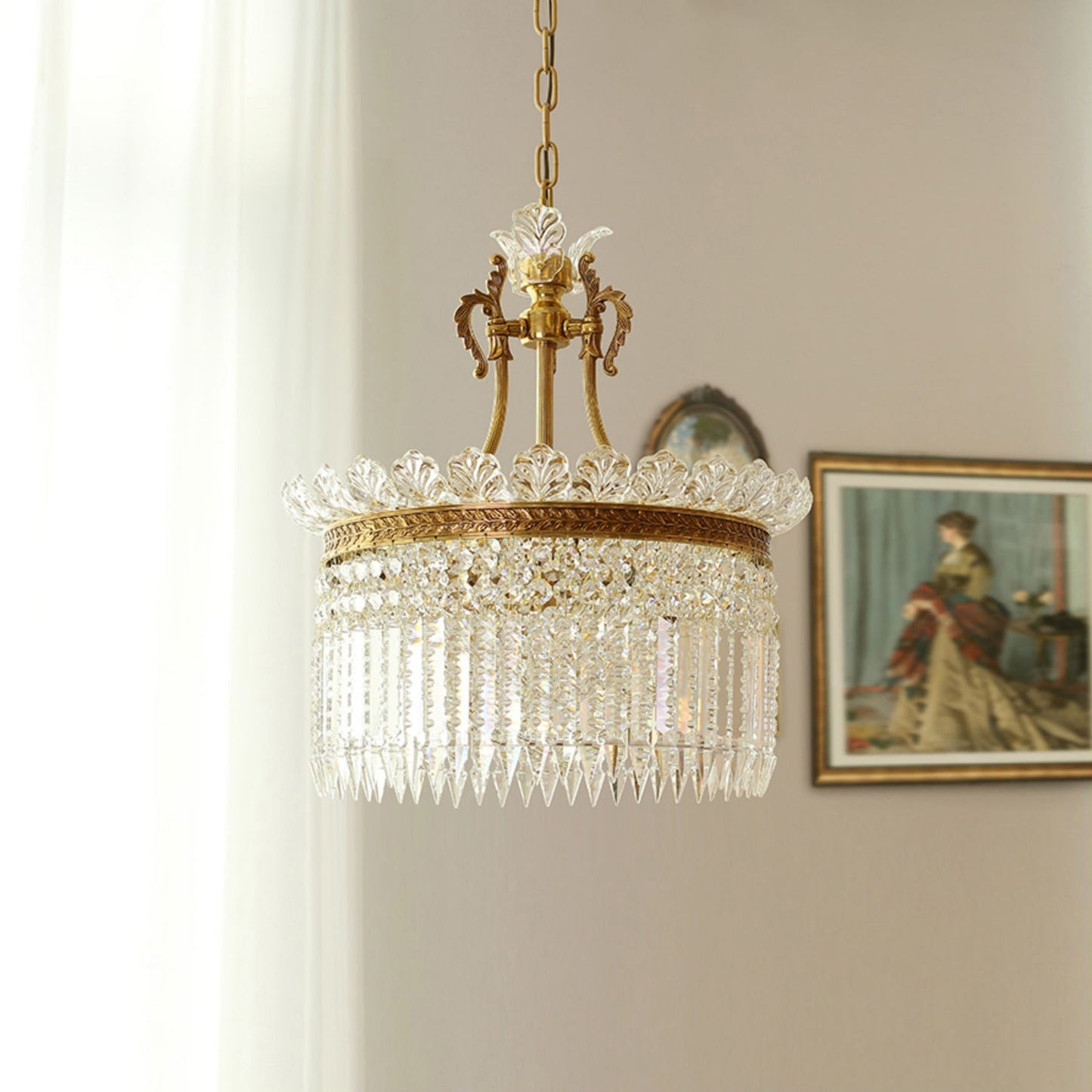 Crinoline – Kupfer-Kronleuchter