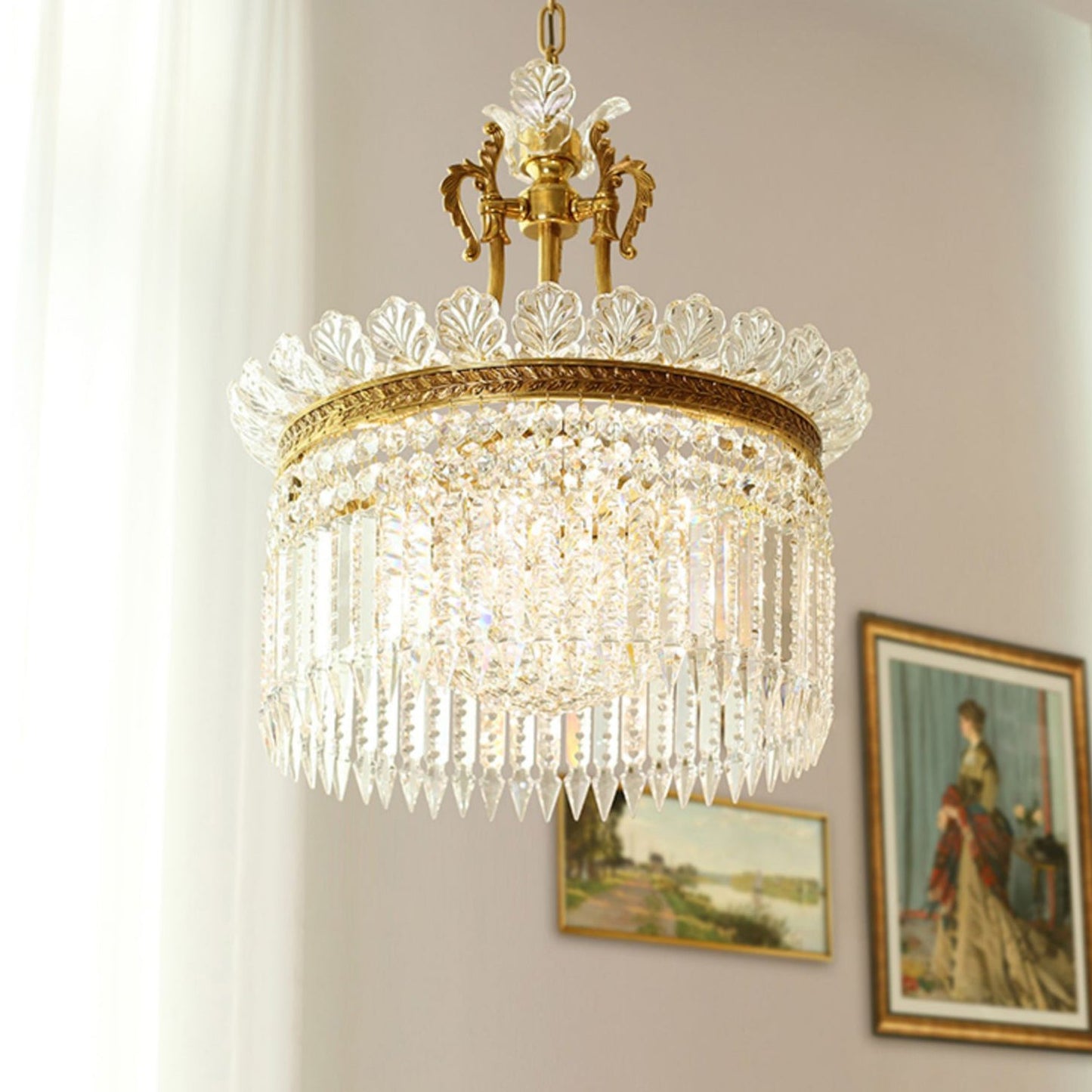 Crinoline – Kupfer-Kronleuchter