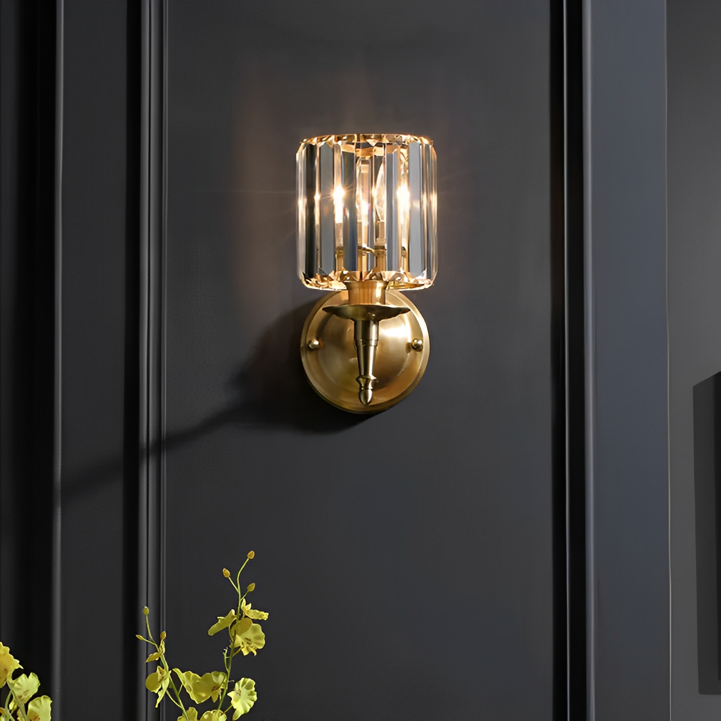 Celestine – Kristall-Wandleuchte im Vintage-Stil: Luxus trifft zeitlose Eleganz