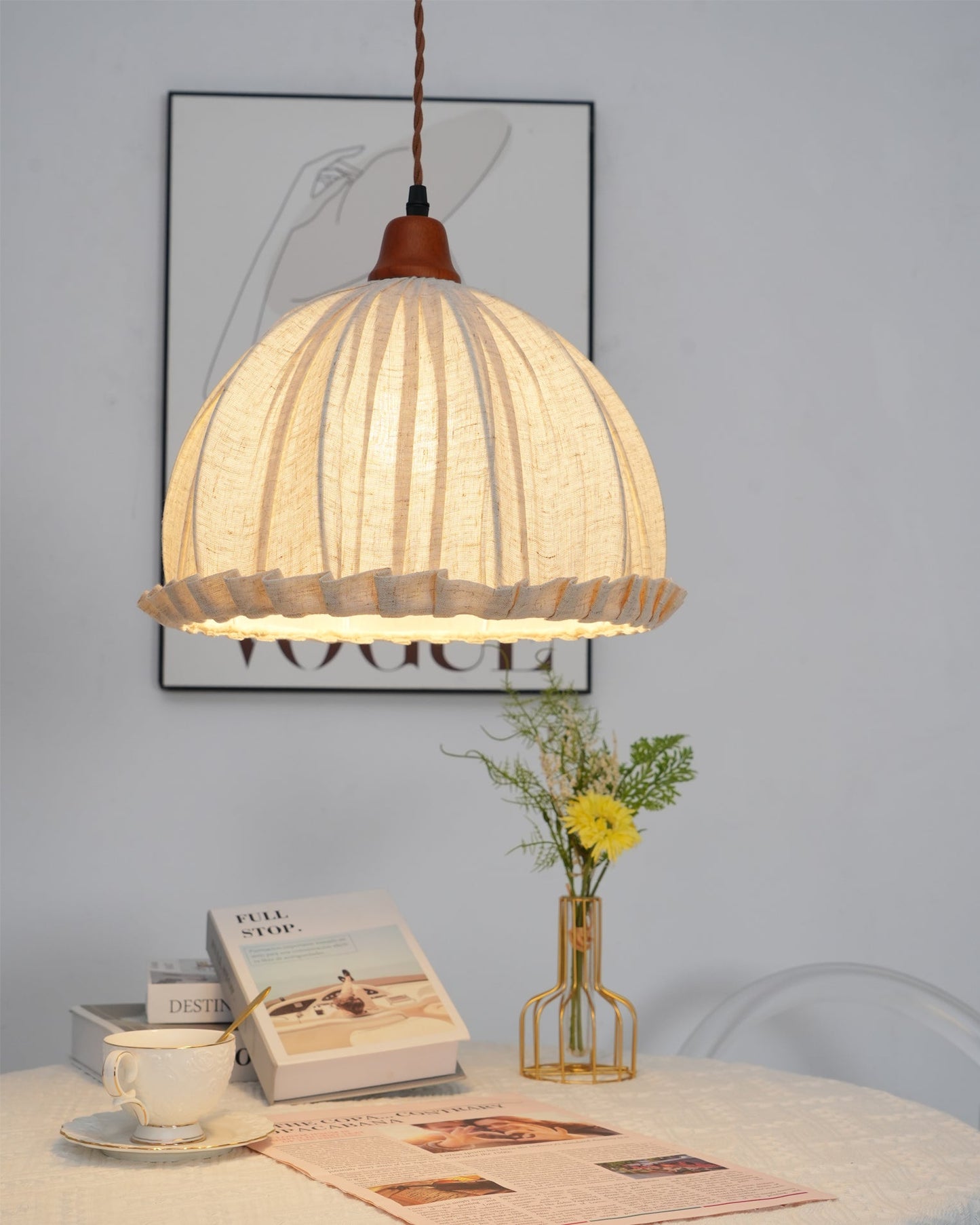 Yna – Stoff-Pendelleuchte