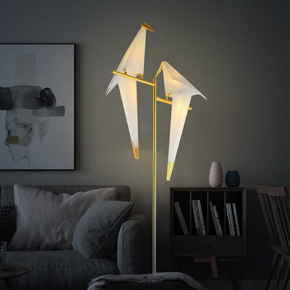 Birdami – Origami-Vogellampe mit filigranem Design