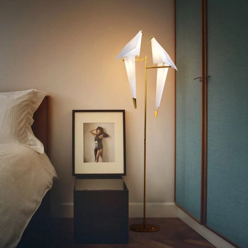 Birdami – Origami-Vogellampe mit filigranem Design