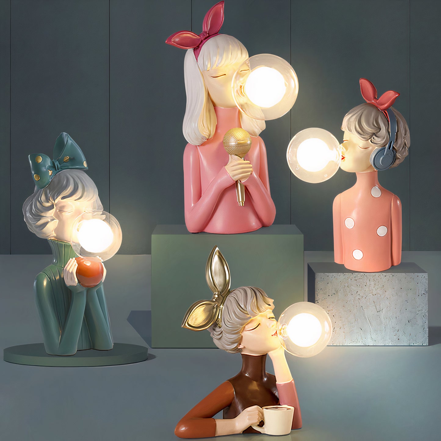 Artiva – Künstlerisch geformte Tischlampe im Boho-Stil