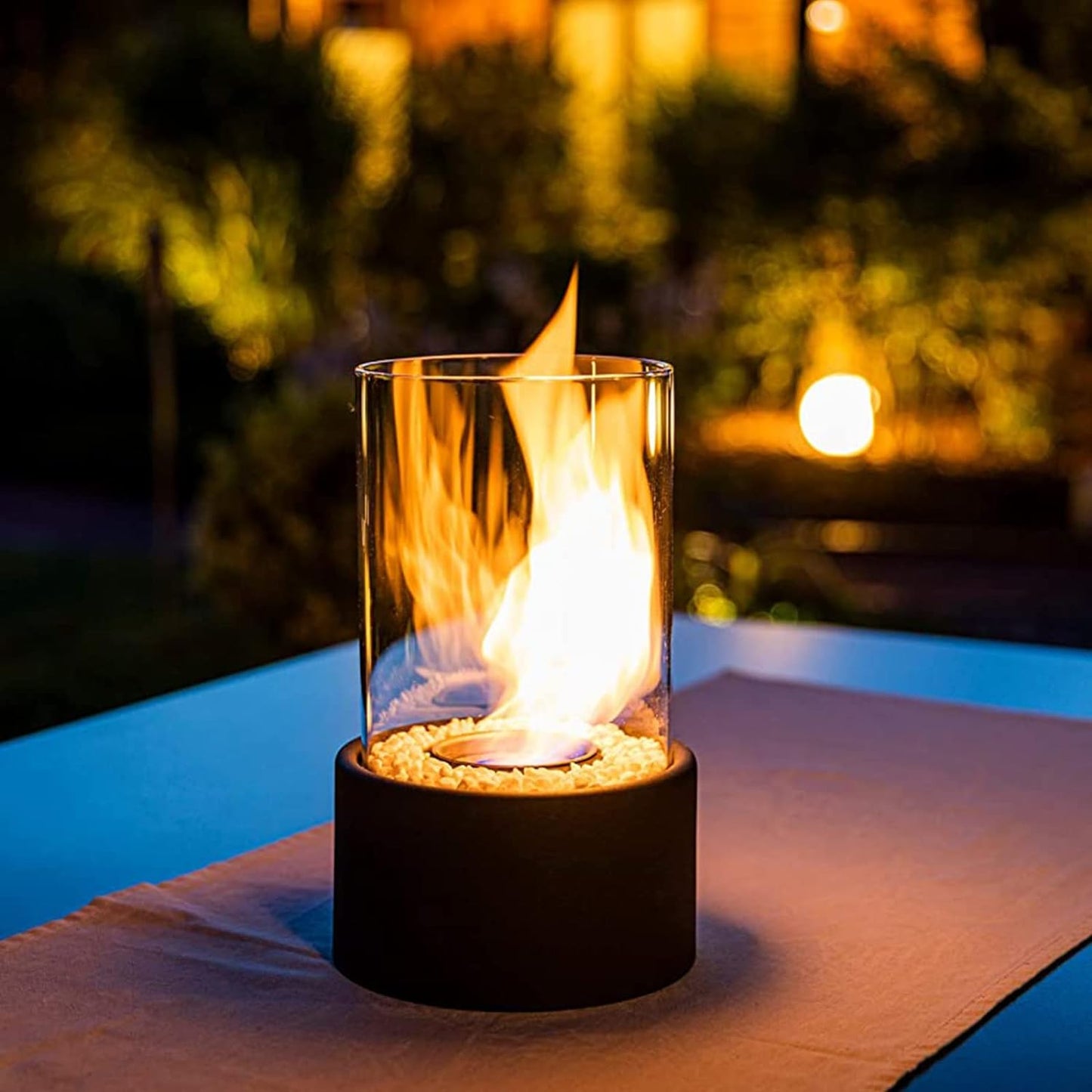 Lumea – Tragbare Glas-Tischkaminlampe