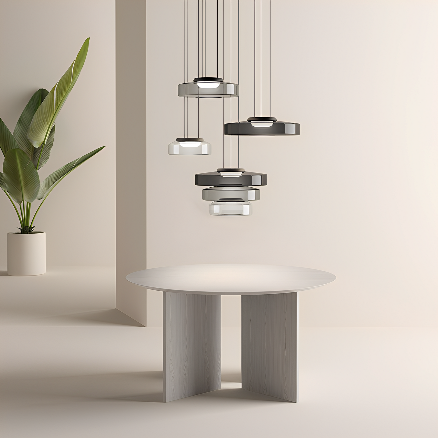 Aurora – Eleganter Nordischer Glas-Kronleuchter