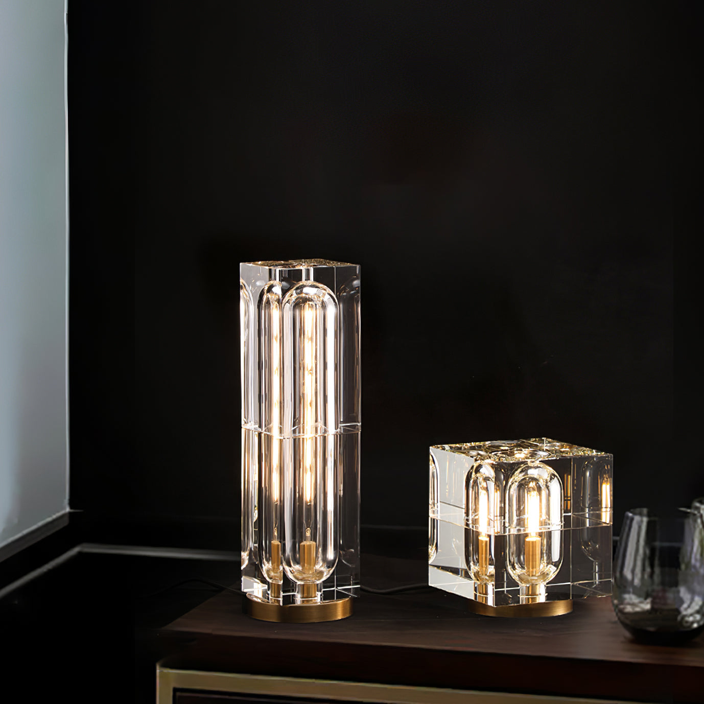 Gera – Kristall-Tischlampe