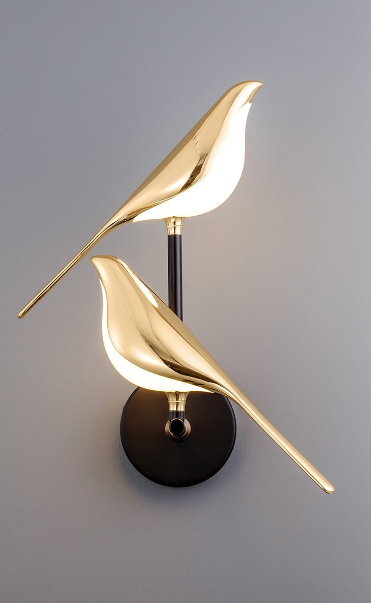 Vogelförmige Wohnzimmer-Wandlampe