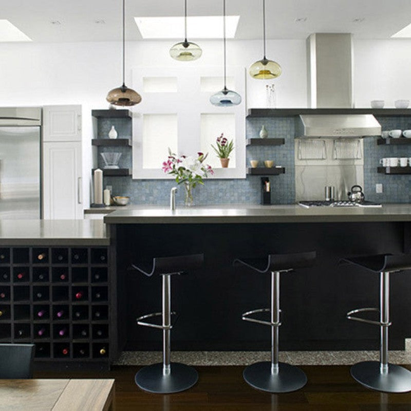 Moderne bunte Pendelleuchten aus Glas