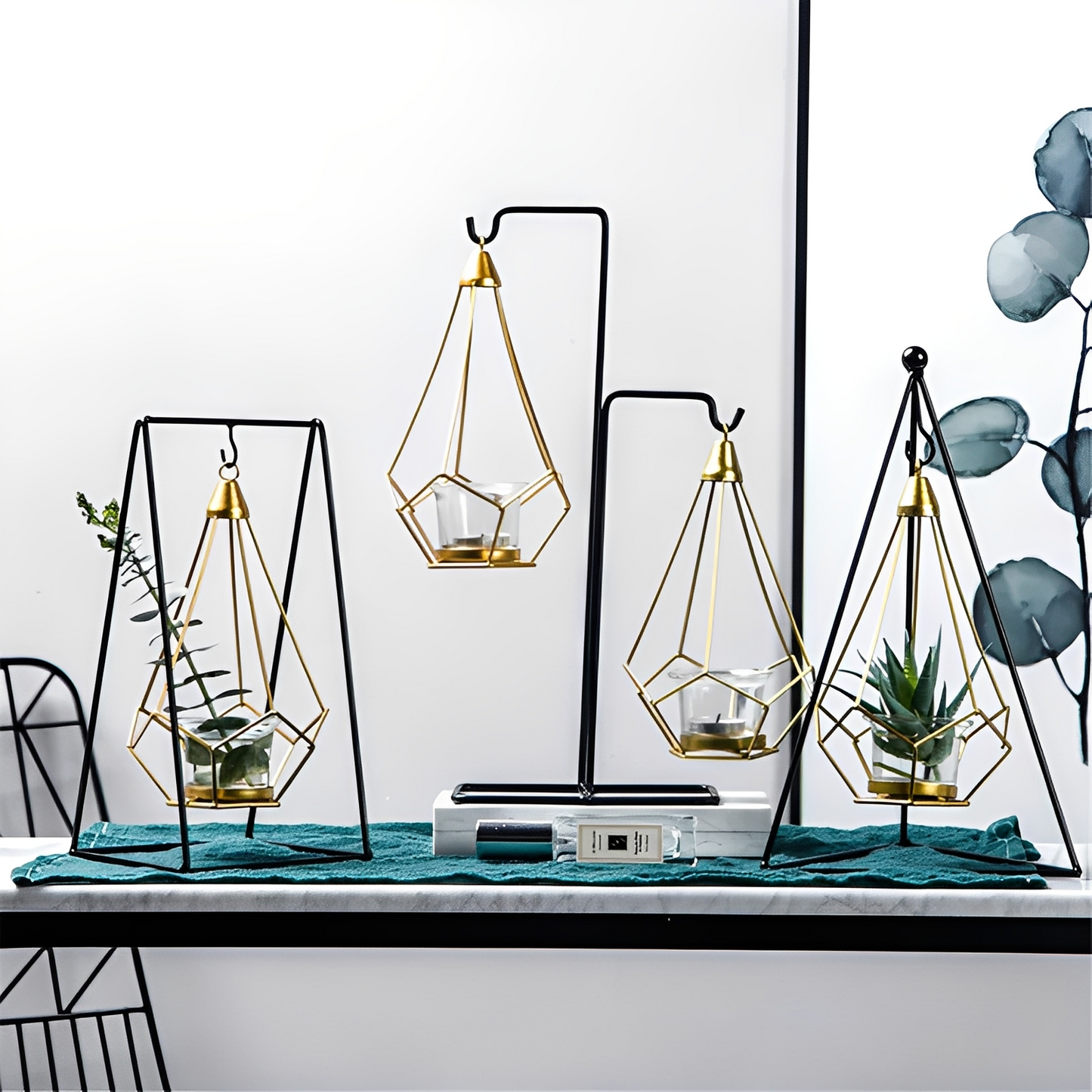 Julian – Hängender Diamant Teelichthalter