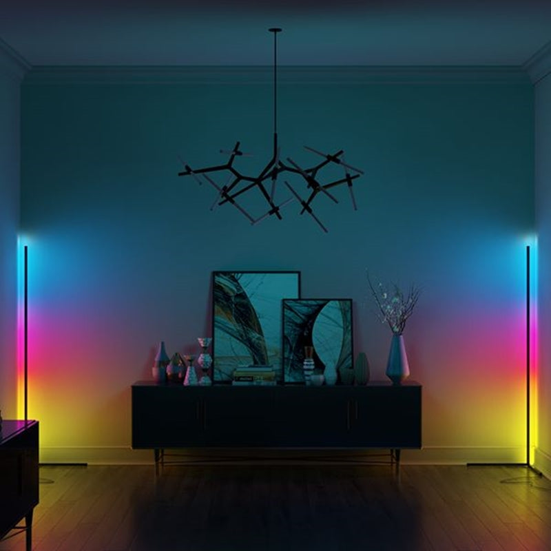 Moderne LED-Eck-Stehleuchte