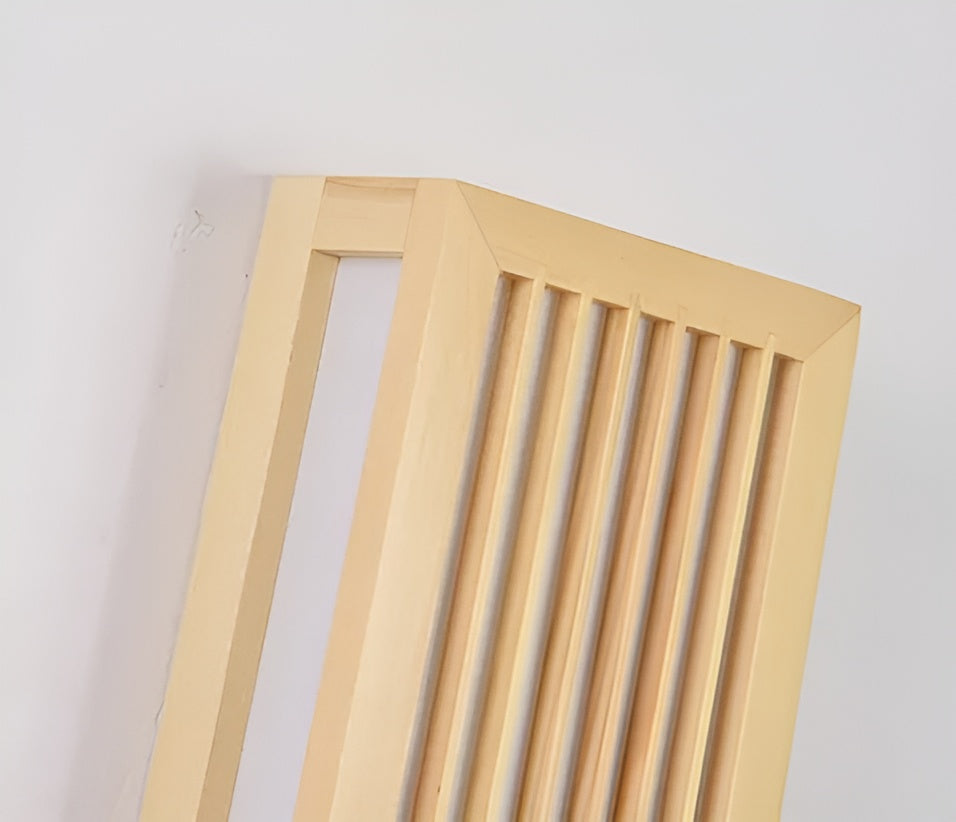 JapandiGlow – Moderne Wandlampe aus Holz & Acryl im Japandi-Stil