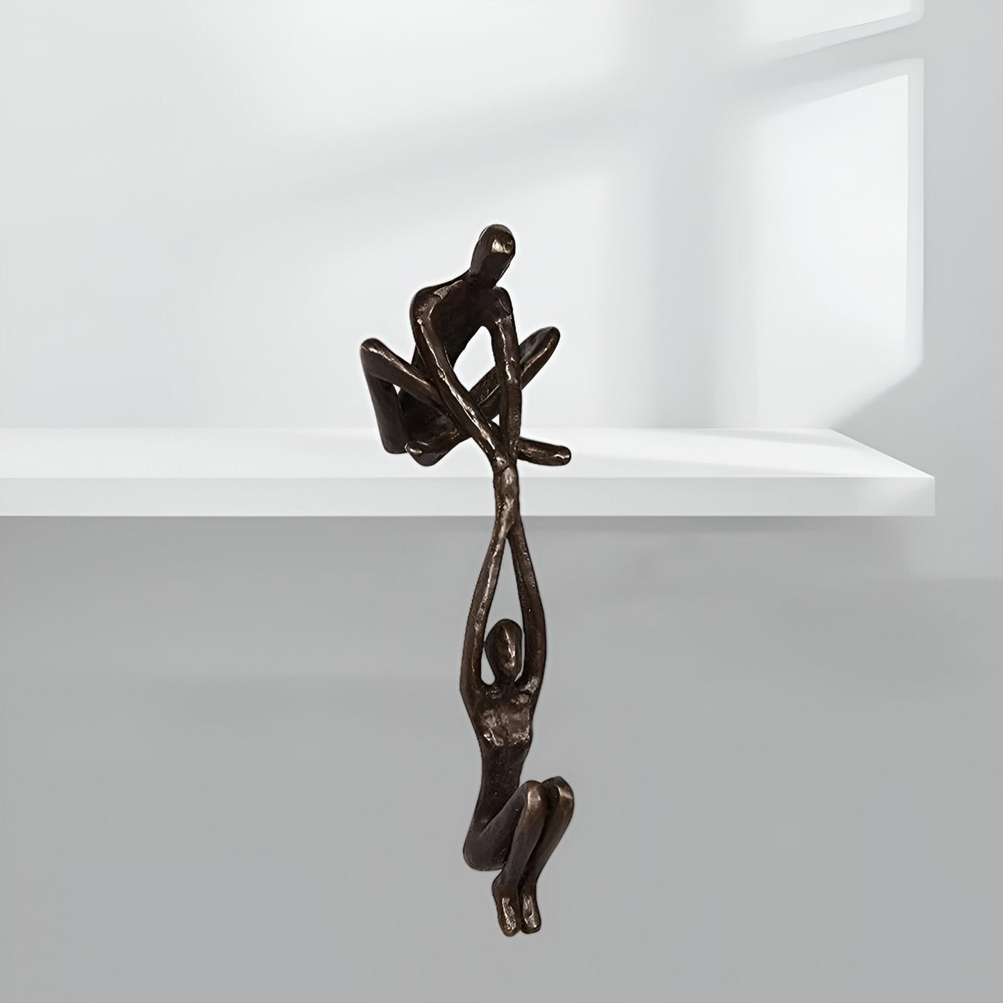 SculpturaKiss – Moderne Liebesfigur, abstrakte Kunstskulptur aus Kunstharz