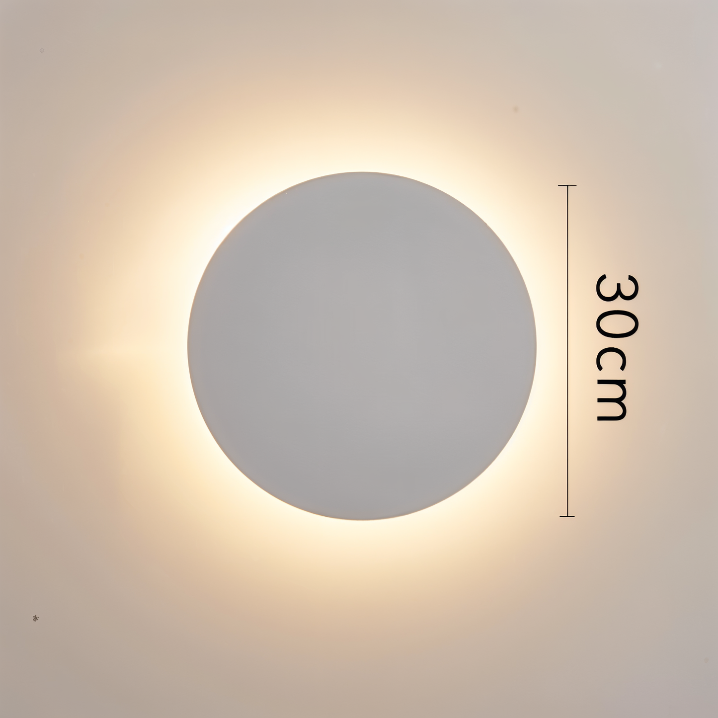 OrbGlow – Runde Metall-Wandleuchte in Schwarz/Weiß/Gold für moderne Räume