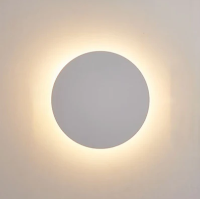 OrbGlow – Runde Metall-Wandleuchte in Schwarz/Weiß/Gold für moderne Räume