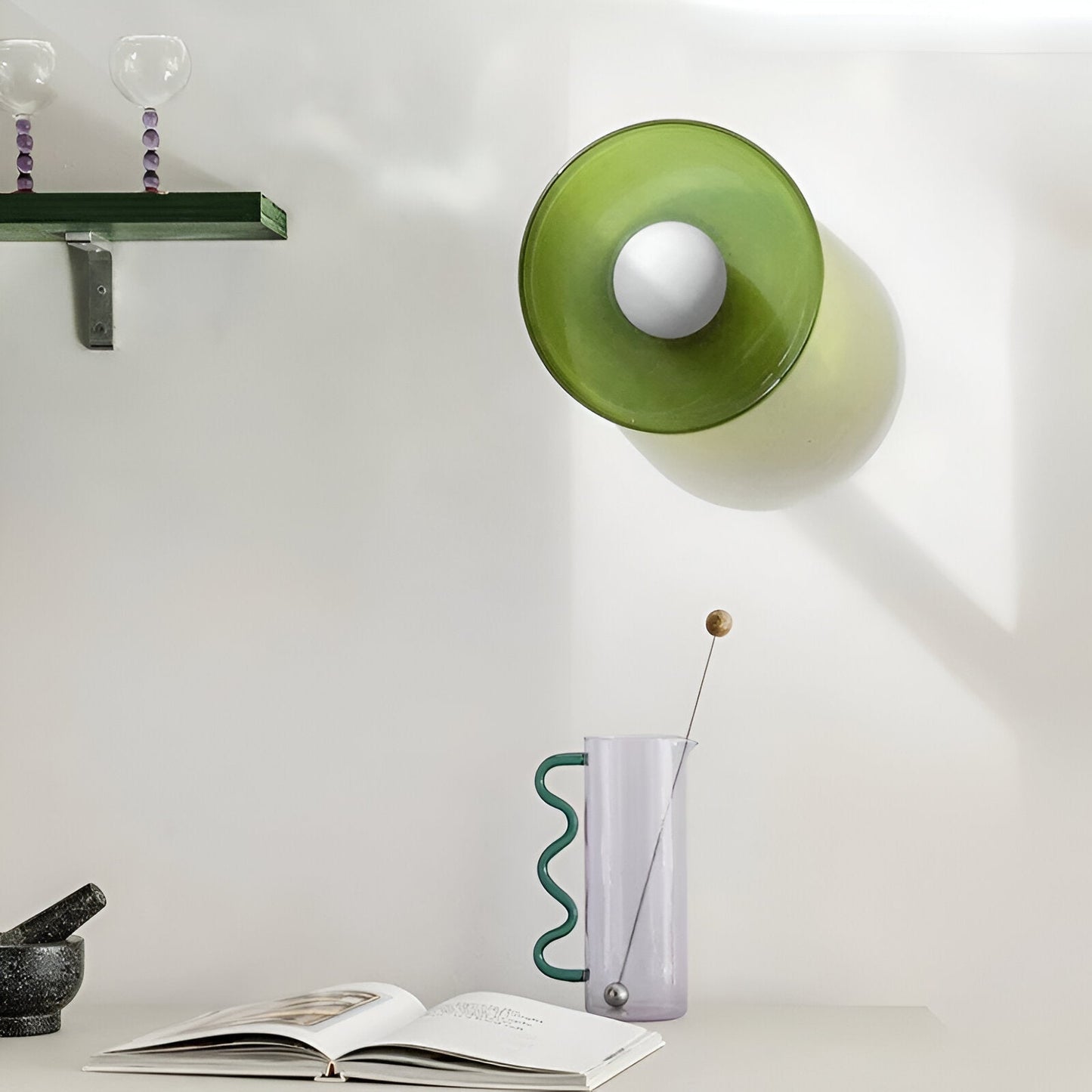 GlassBloom Deckenleuchte – Florales Design
