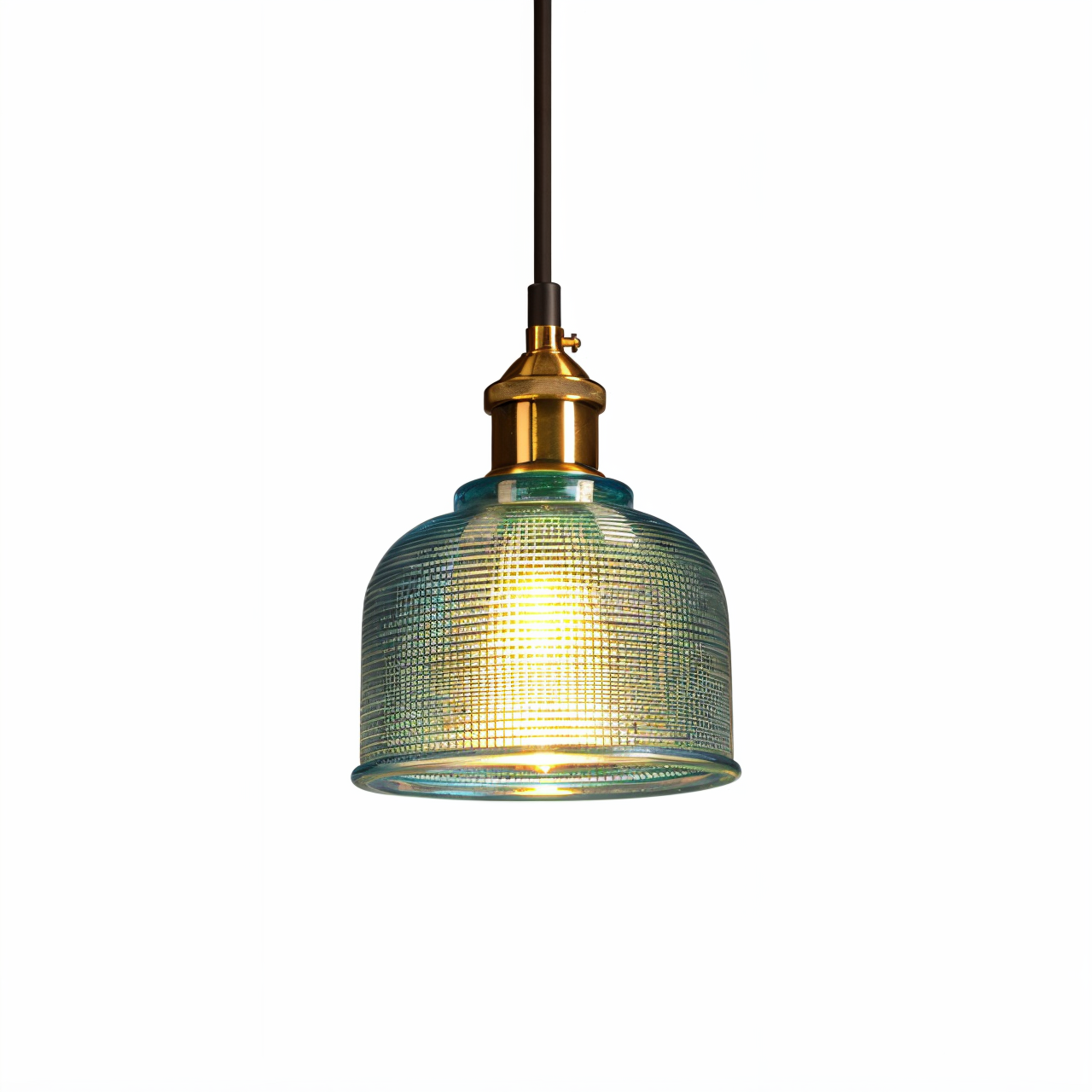 ColorBell RetroLight – Vintage-Pendelleuchte mit farbiger Glasglocke