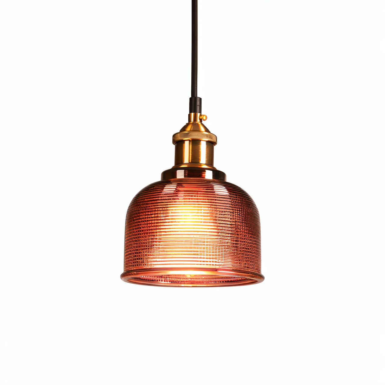 ColorBell RetroLight – Vintage-Pendelleuchte mit farbiger Glasglocke