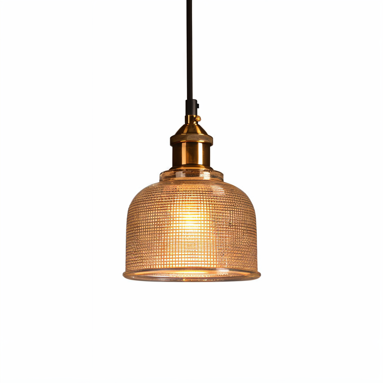 ColorBell RetroLight – Vintage-Pendelleuchte mit farbiger Glasglocke