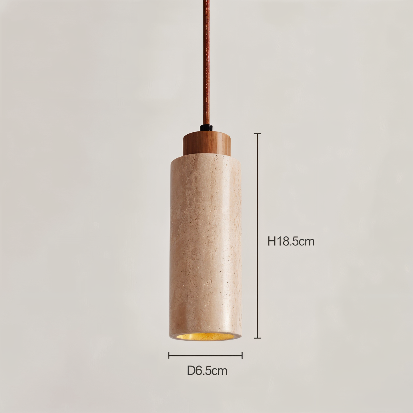 StoneBeam Light – Zylindrische Deckenleuchte aus edlem Marmor