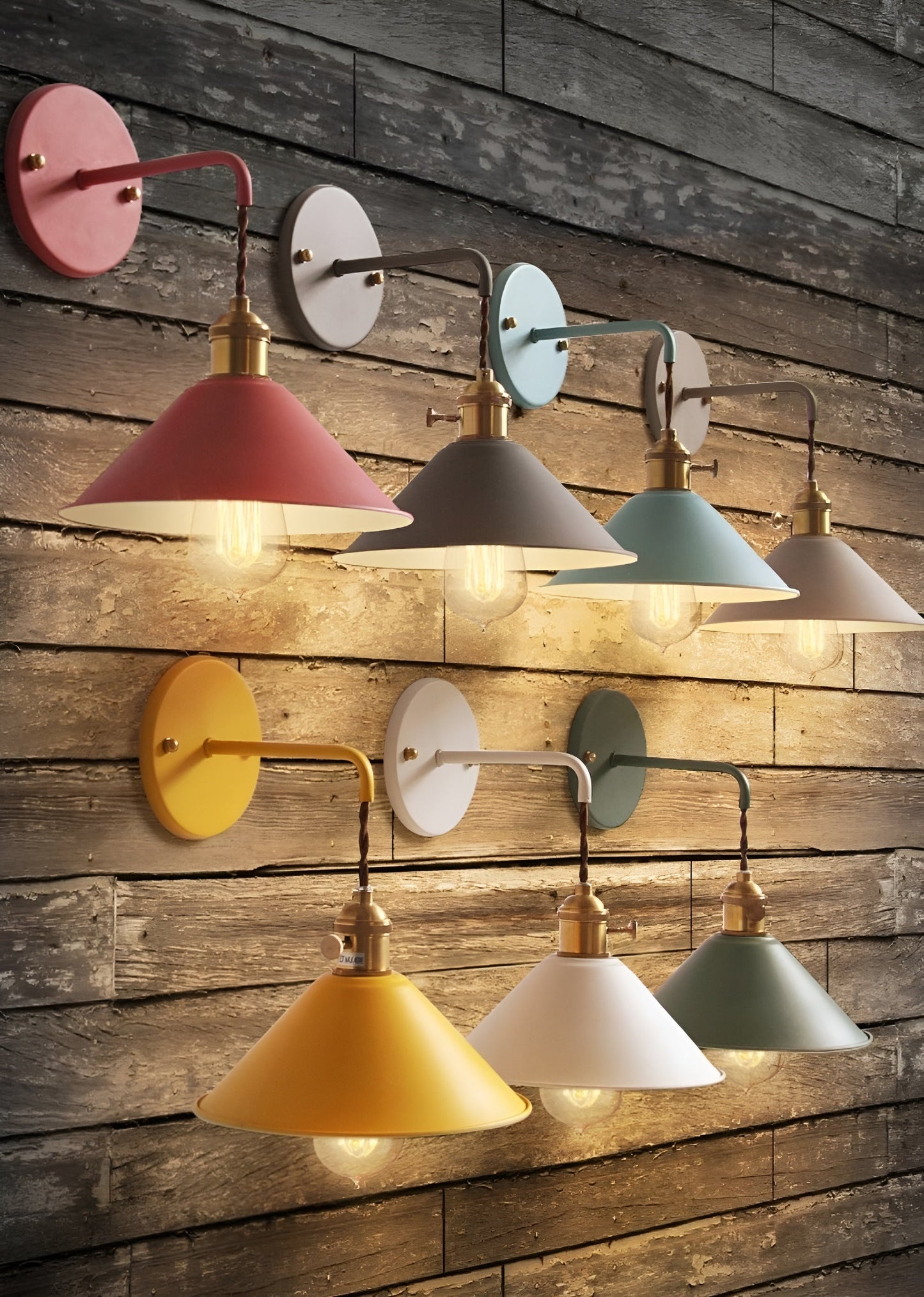 VintageCone Wandleuchte – Retro-Industrie-Wandleuchte
