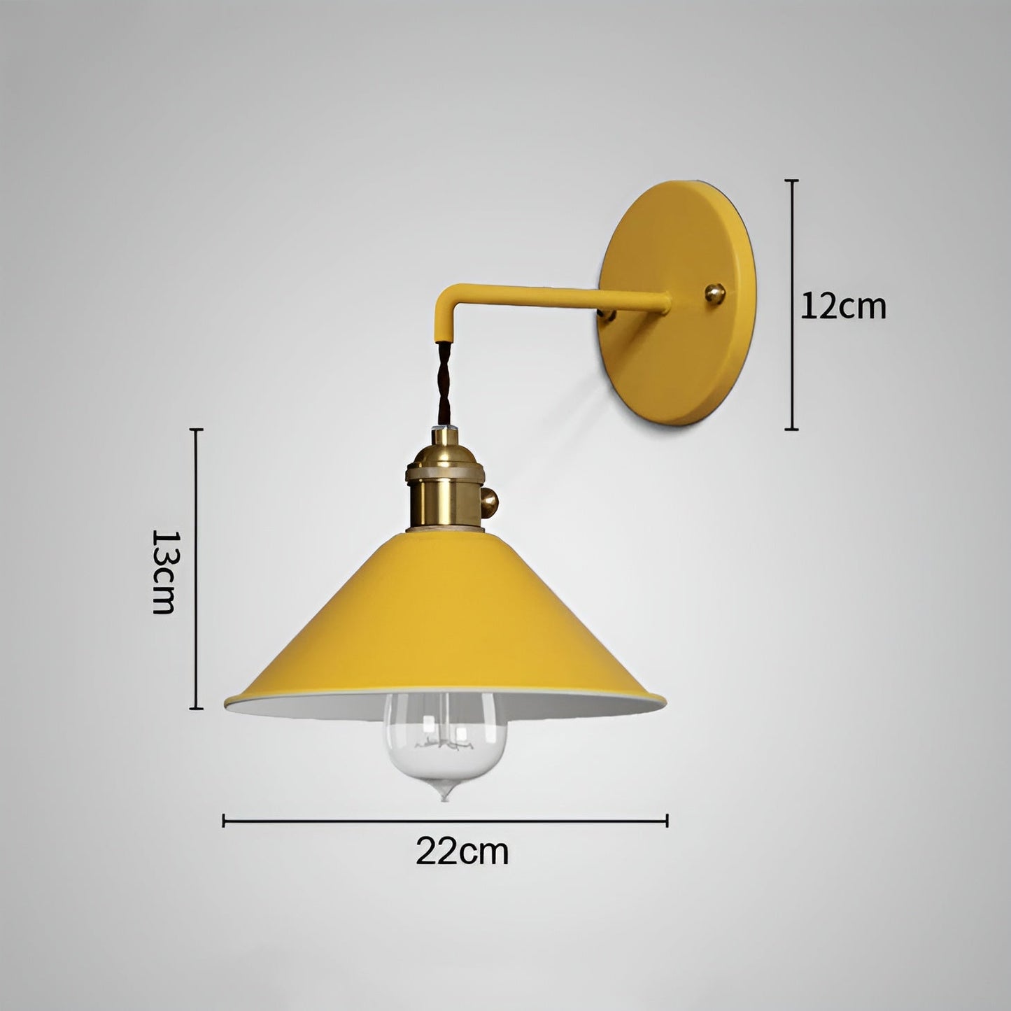 VintageCone Wandleuchte – Retro-Industrie-Wandleuchte