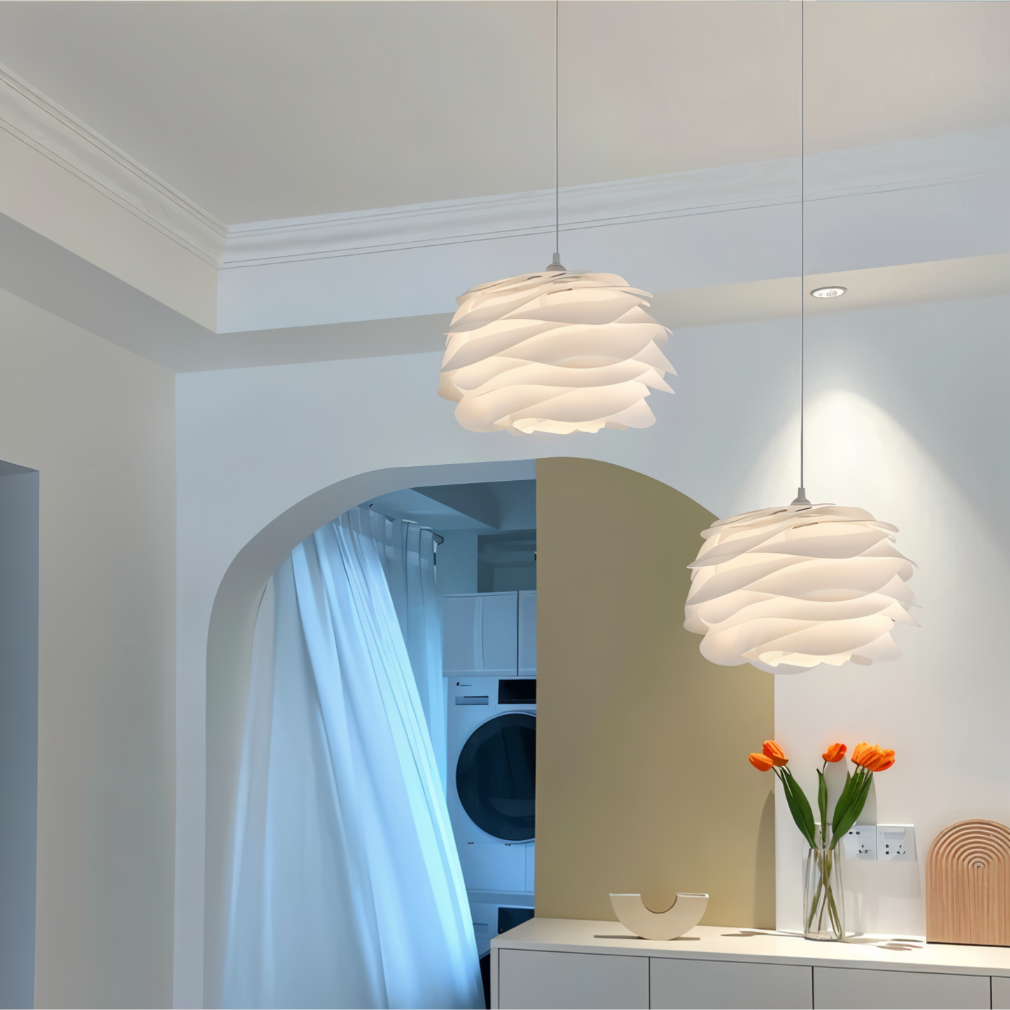 Elina – Florale LED-Pendelleuchte