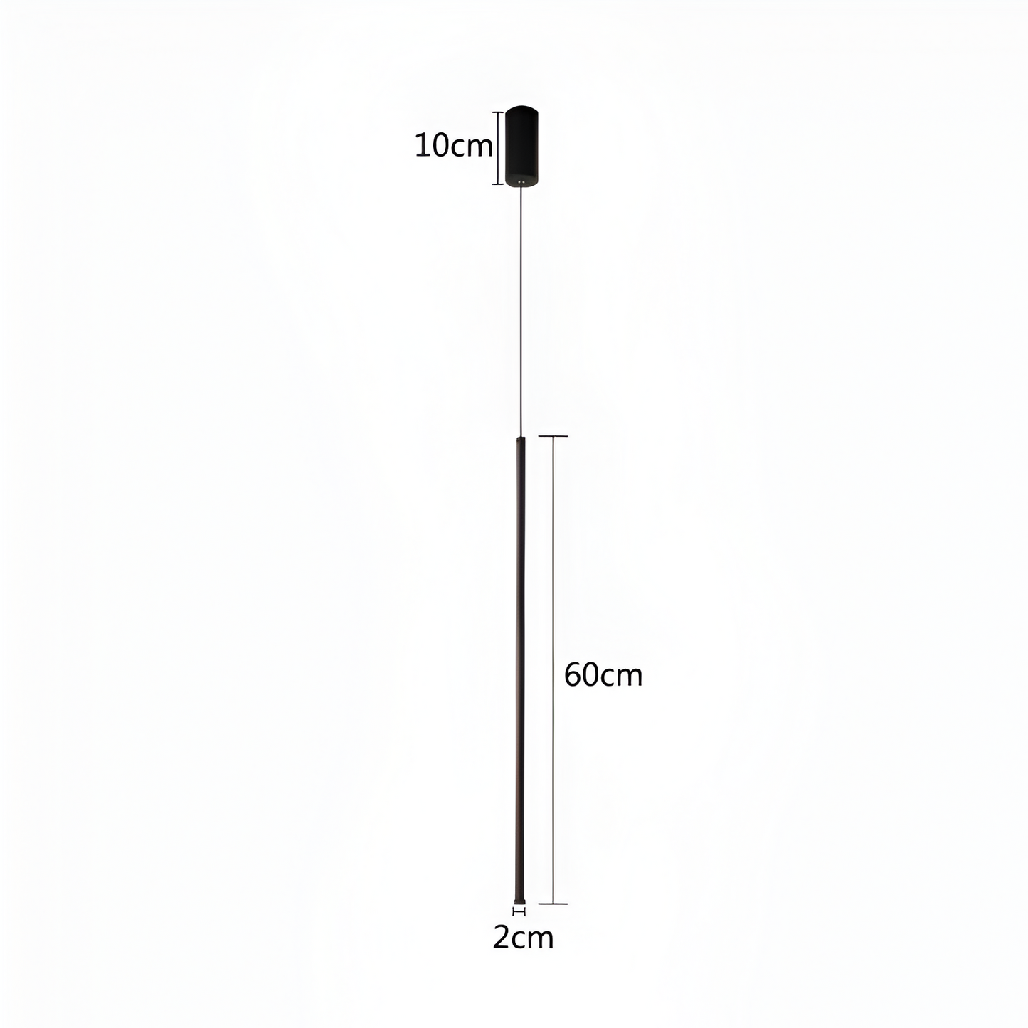 StripLux – Elegante Lineare LED-Pendelleuchte in Mattschwarz