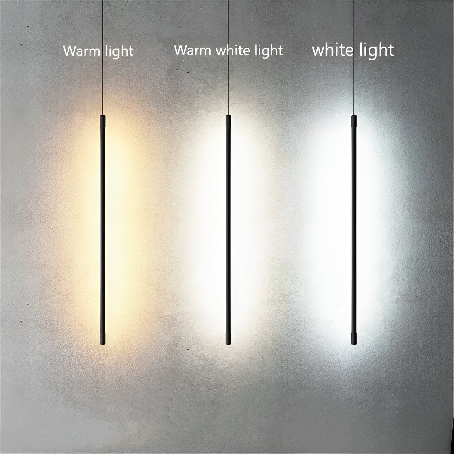 StripLux – Elegante Lineare LED-Pendelleuchte in Mattschwarz