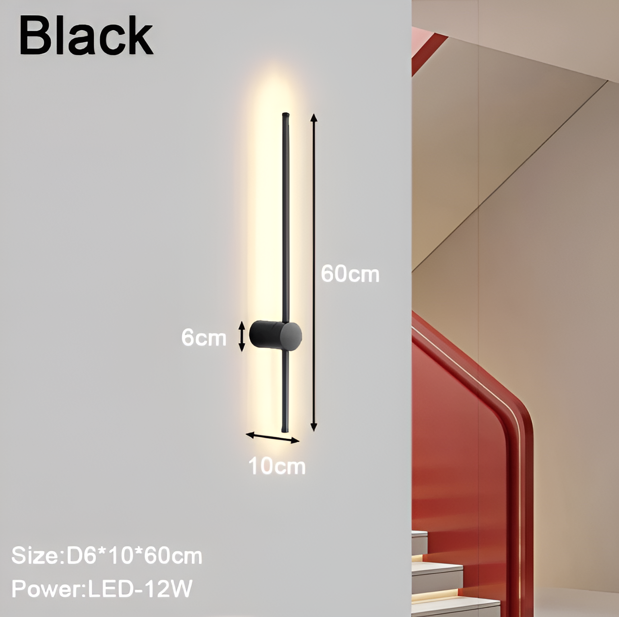 ScandiLine – Skandinavische LED-Wandleuchte in schlanker Form