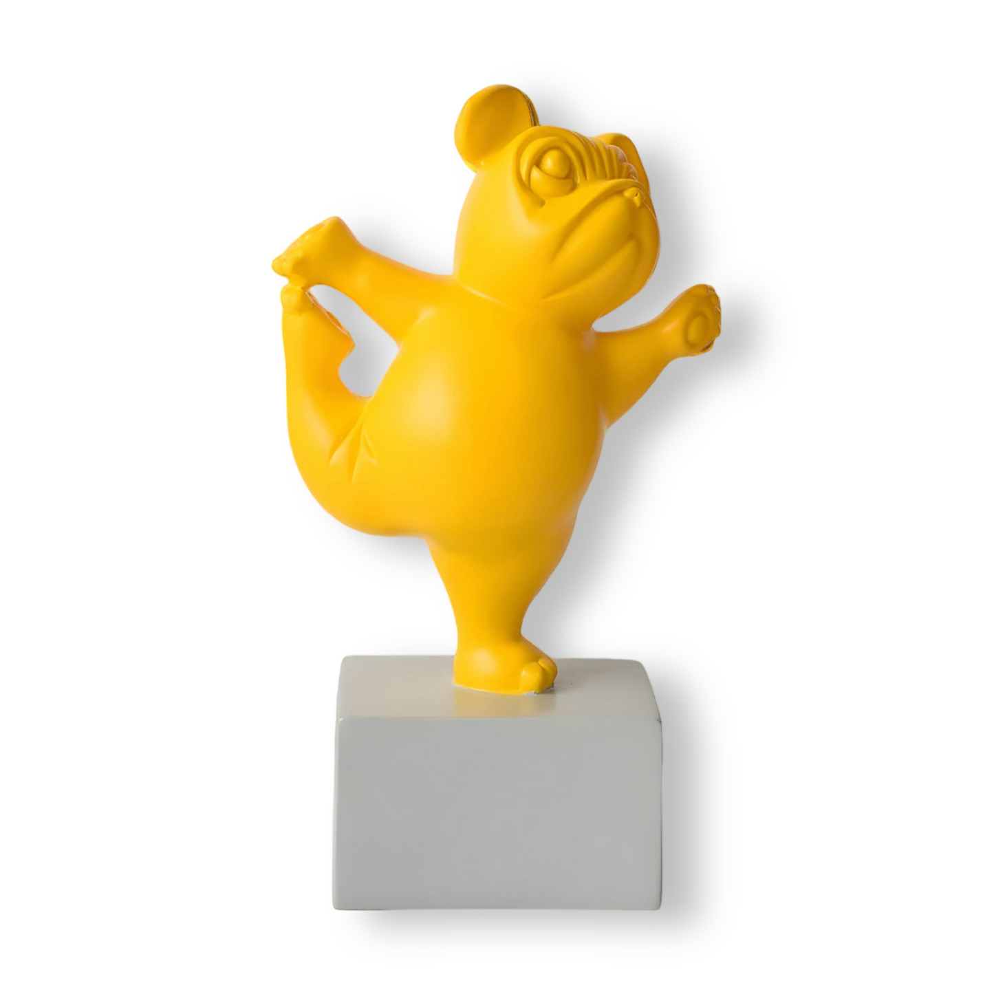ZenBulldog – Verspielte Yoga-Figur aus Harz im Hunde-Design