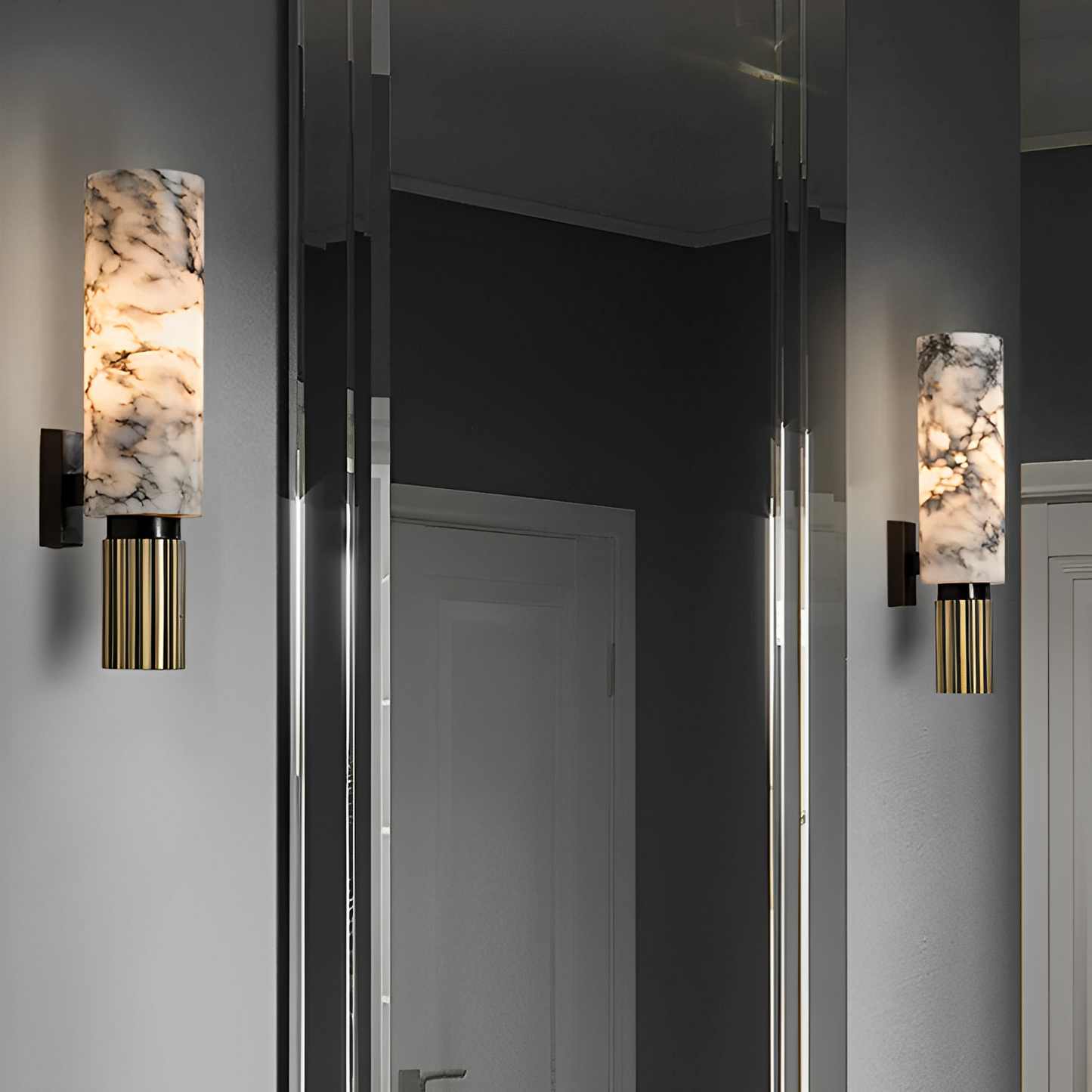 Valeria – Wandleuchte mit Marmoroptik für luxuriöse Akzente