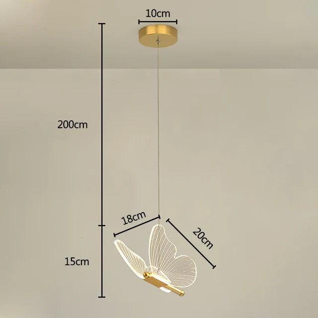 Schmetterlings-Nachttischlampe für Schlafzimmer