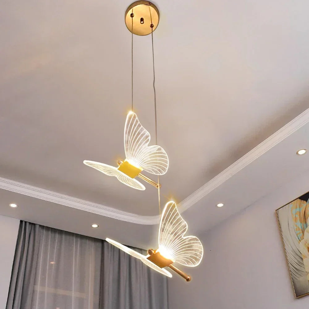 Schmetterlings-Nachttischlampe für Schlafzimmer