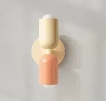 Französische Designlampe mit zwei Lichtern