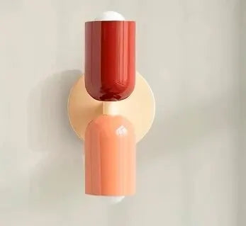 Französische Designlampe mit zwei Lichtern