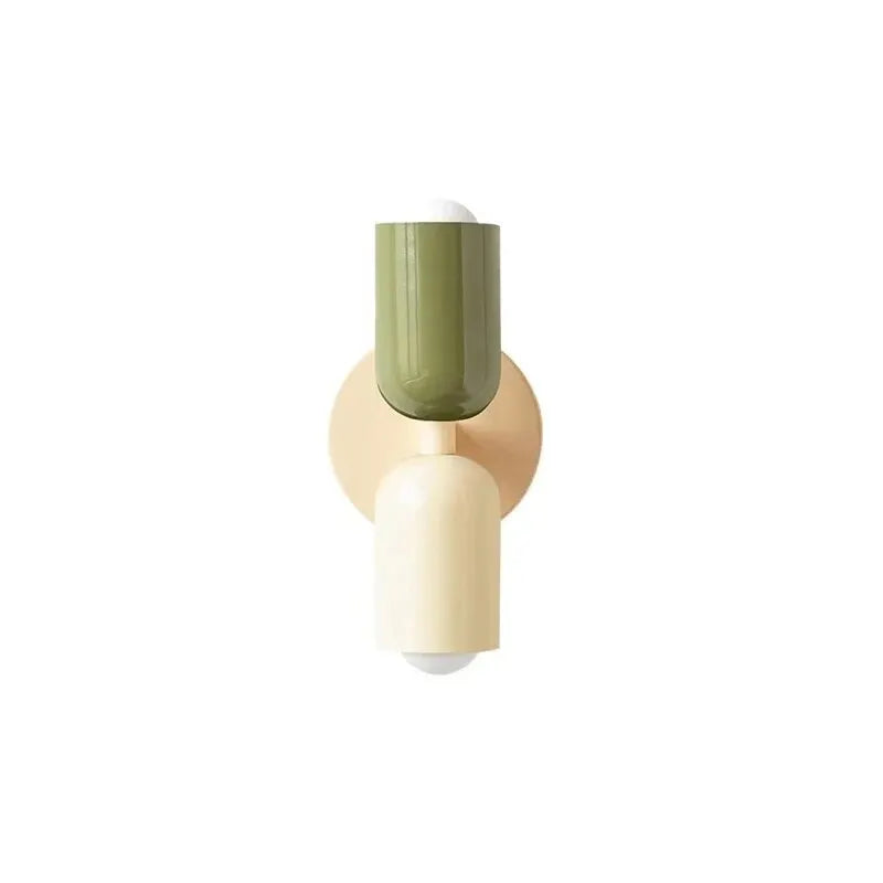 Französische Designlampe mit zwei Lichtern