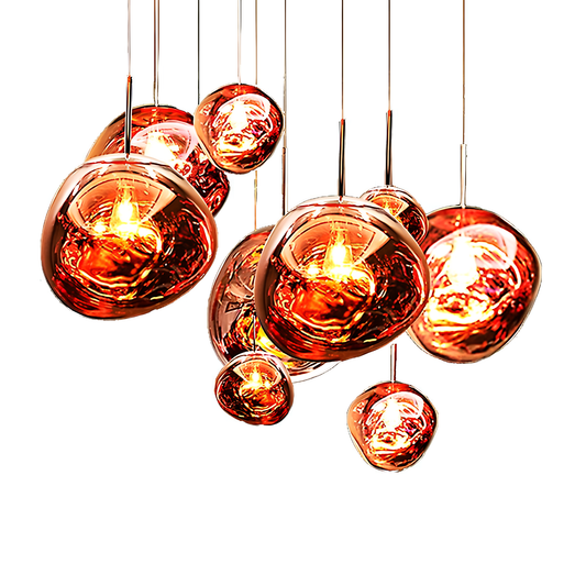 MoltenLight – Glas-Hängelampe mit fließendem Magma-Design