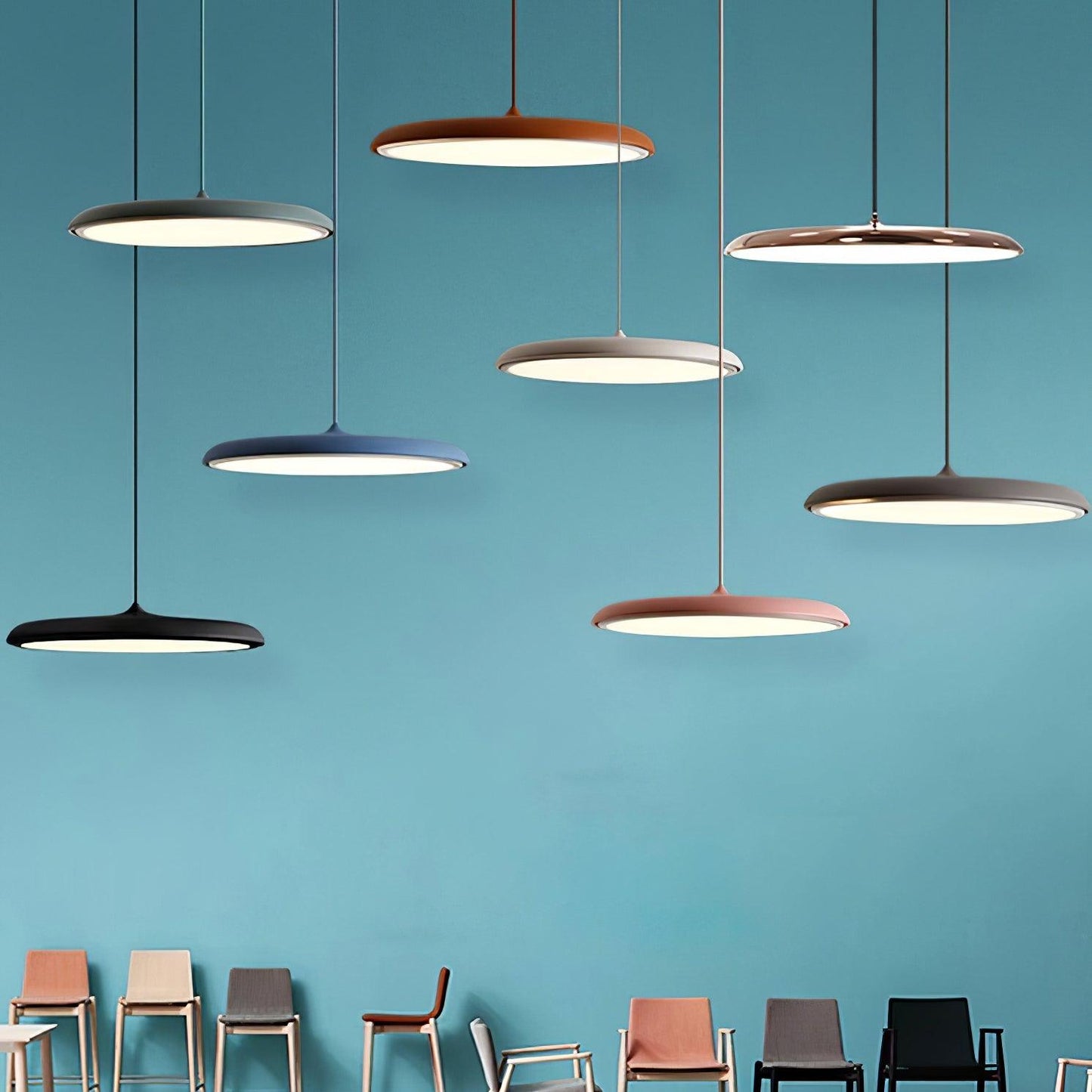Elian – LED Hängeleuchte im Nordischen UFO-Design
