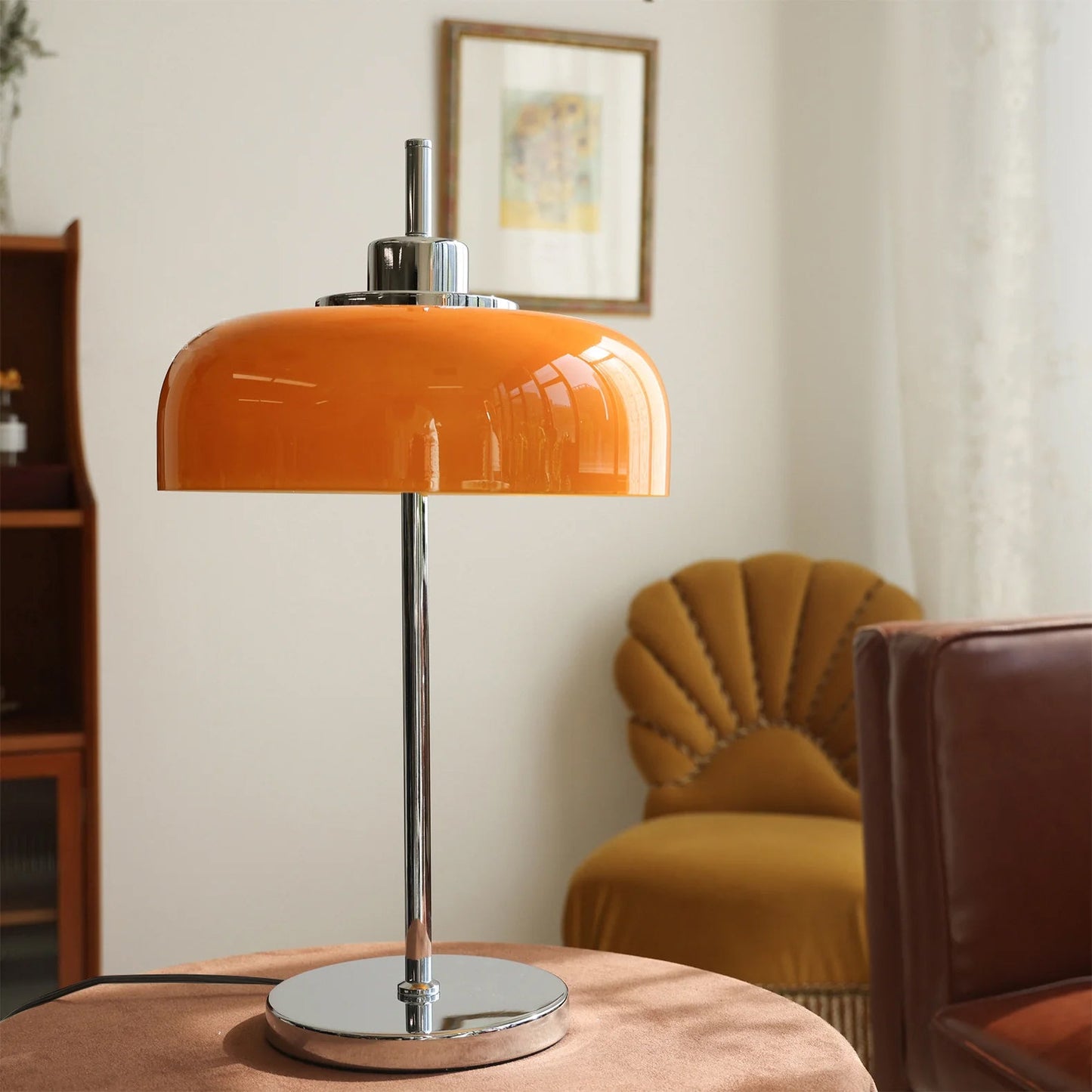 Velina – Retro-Glas-Tischlampe