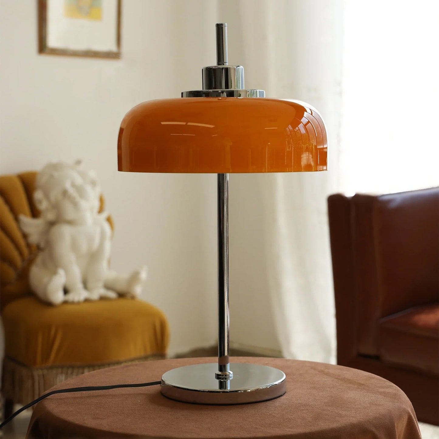 Velina – Retro-Glas-Tischlampe
