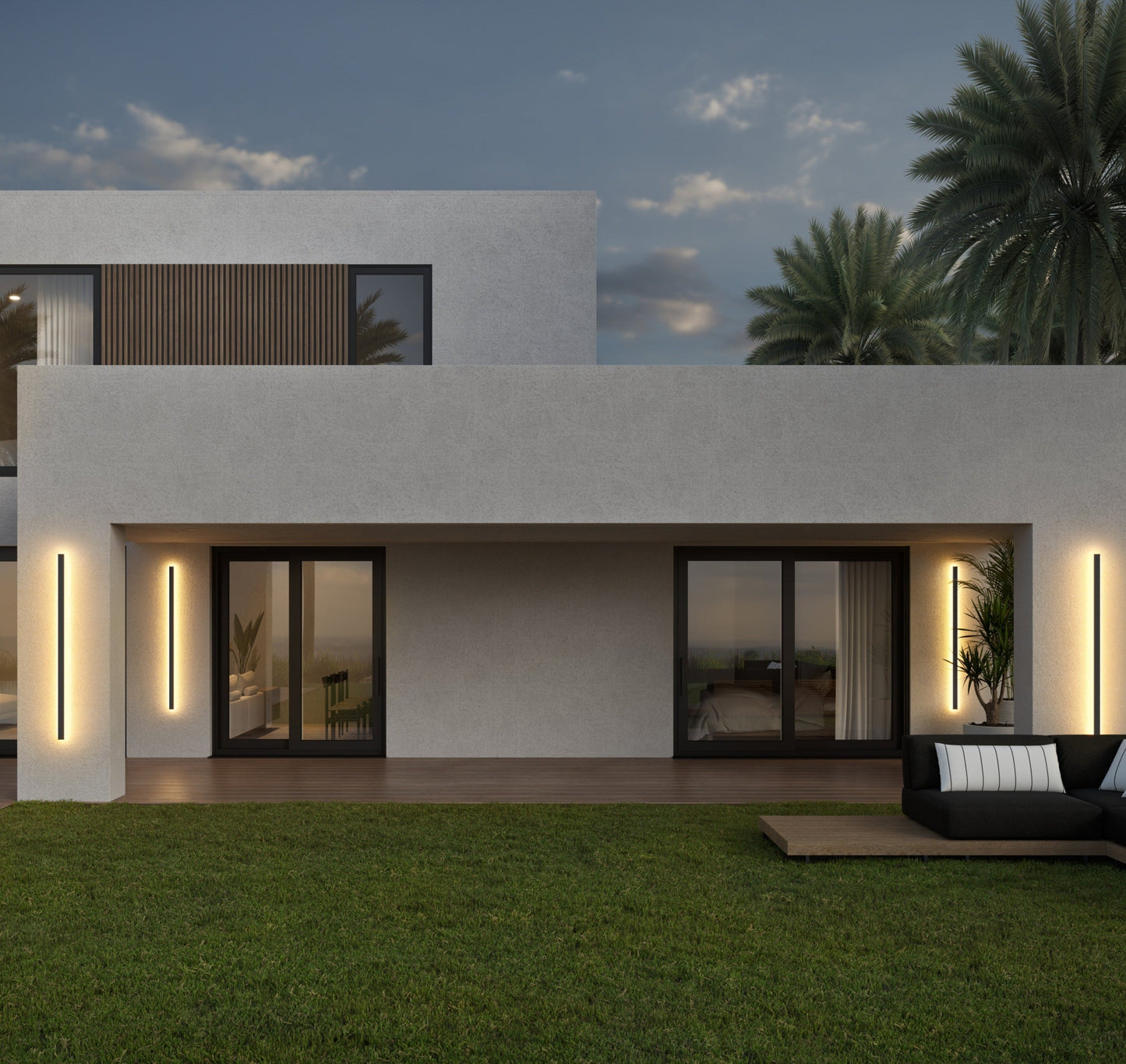 BeamLuxe – Schlanke Außenwandleuchte mit wetterfestem Design