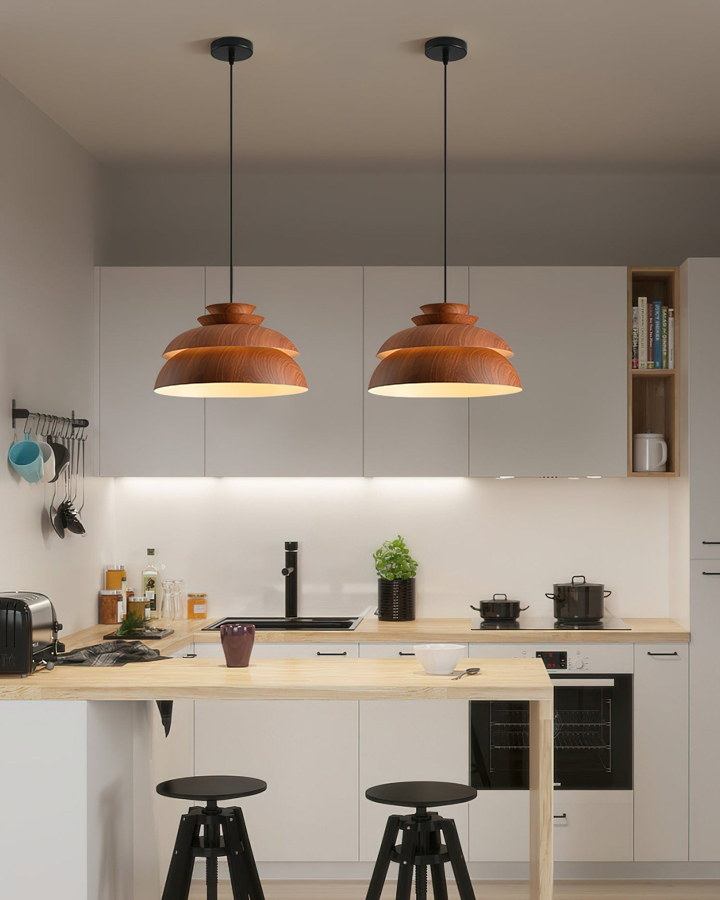 Midoriya – Stilvolle Hängelampe im natürlichen Midori-Design