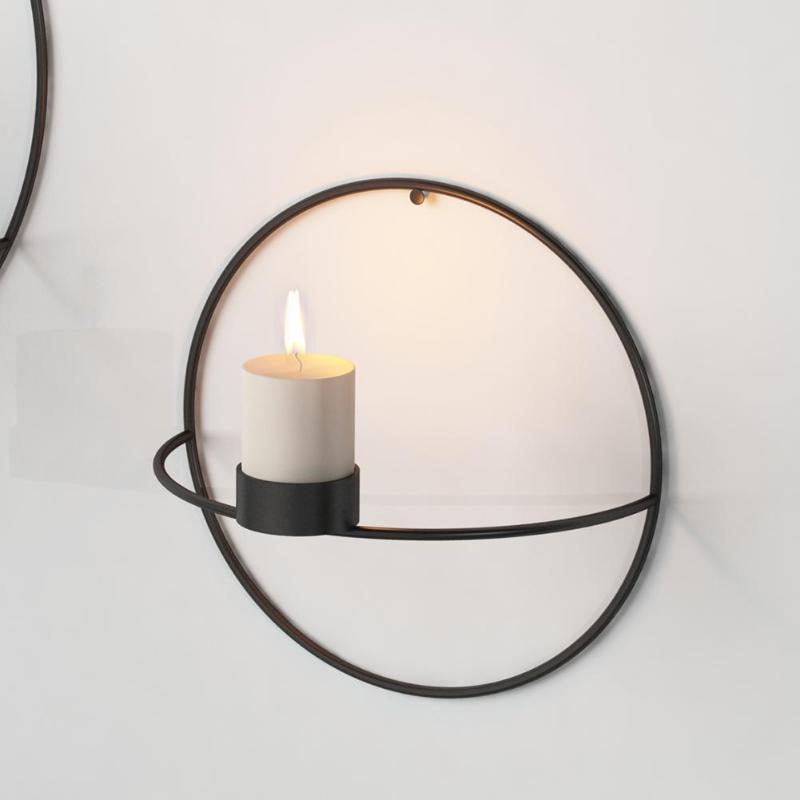 Dual Glanz – Wanddeko mit Kerzenhalter & Vase im raffinierten Design