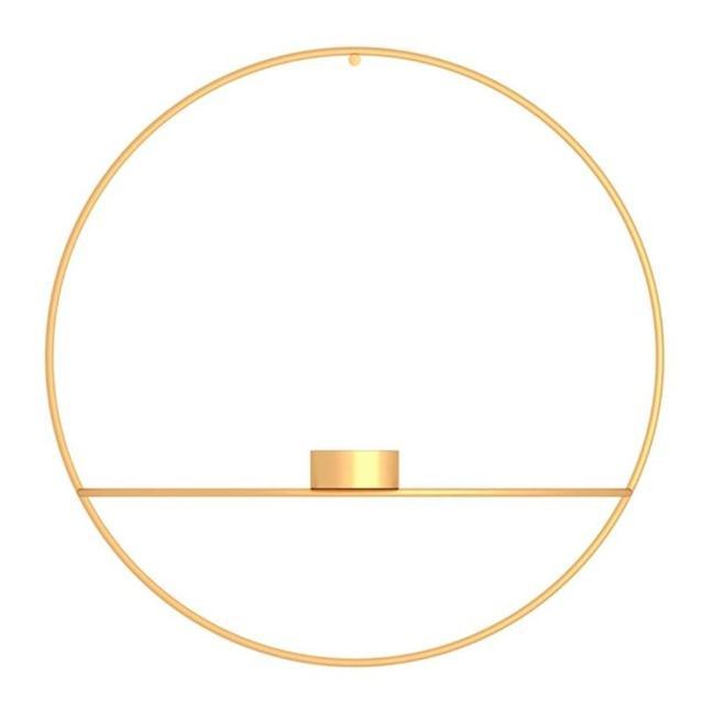 Dual Glanz – Wanddeko mit Kerzenhalter & Vase im raffinierten Design